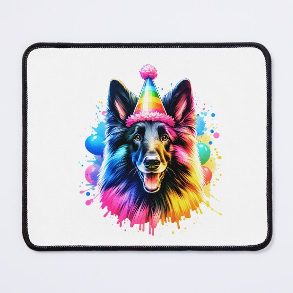 Item preview, Watercolor Belgian Sheepdog Birthday designed and sold by TheAnimalZ00.
