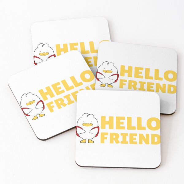 Item preview, Hello Friend Cute Duck Illustration  designed and sold by Lwahniarts.