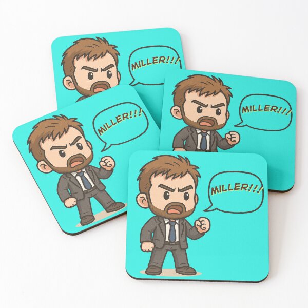 Item preview, MILLER!!! – Chibi Alec Hardy Yelling Fan Art – Broadchurch designed and sold by Where Troubles Melt Like Lemon Drops.