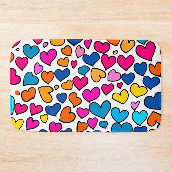 Item preview, Candy-Colored Cute Heart Designs Vibrant Pattern designed and sold by DEC02.