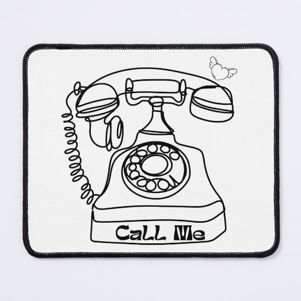 Item preview, Call Me – Retro Phone Minimal Design designed and sold by hayashimei.