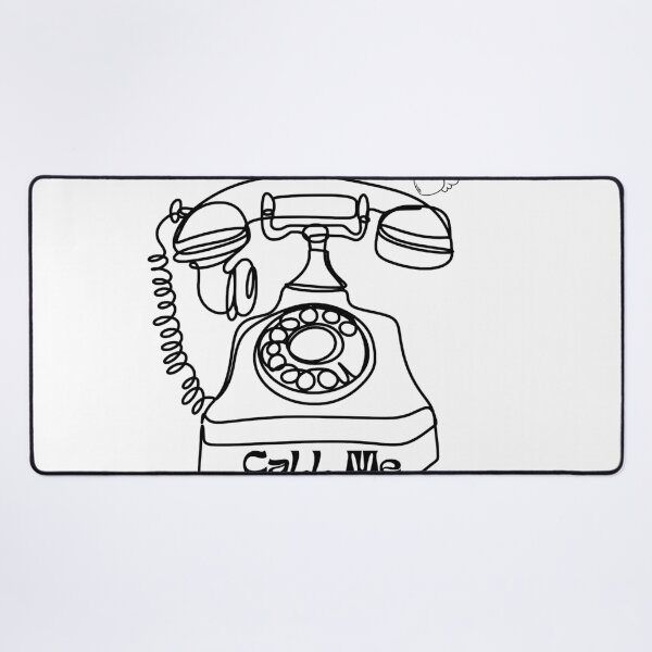 Item preview, Call Me – Retro Phone Minimal Design designed and sold by hayashimei.