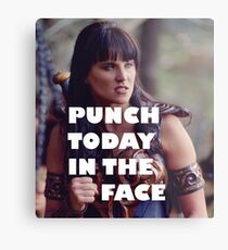 Punch Today In The Face (Larger) Metal Print