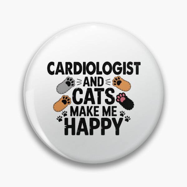 Item preview, Cardiologist And Cats Make Me Happy - Funny Cardiologist Cats Lover designed and sold by Oussinc.
