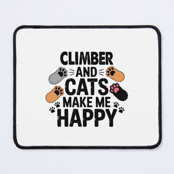 Item preview, Climber And Cats Make Me Happy - Funny Climber Cats Lover designed and sold by Oussinc.