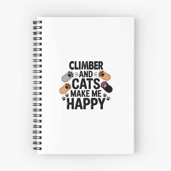 Item preview, Climber And Cats Make Me Happy - Funny Climber Cats Lover designed and sold by Oussinc.