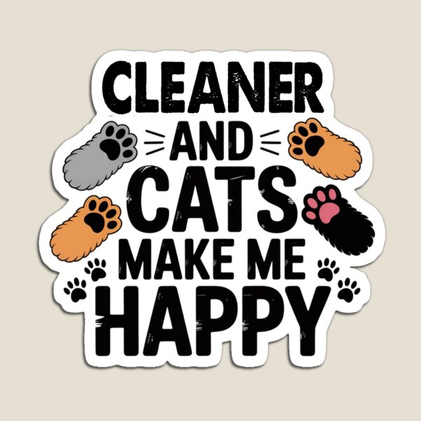 Item preview, Kopie von „Reiniger und Katzen machen mich glücklich“ – Lustiger Liebhaber von Reinigungskatzen designed and sold by Oussinc.