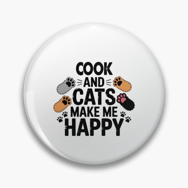 Item preview, Cook And Cats Make Me Happy - Funny Cook Cats Lover designed and sold by Oussinc.