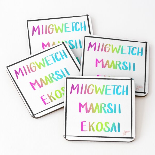 Item preview, Thank You! (Ojibwe - Michif-Cree) designed and sold by Miskobineshii.