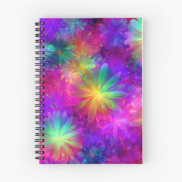 Artikelvorschau, Electric Bloom – Psychedelisches Regenbogenblumenmuster entworfen und verkauft von RottingDreams.