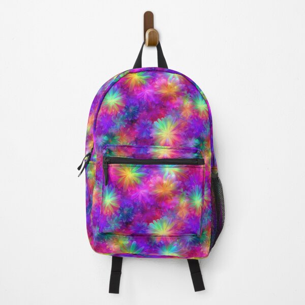 Item preview, Electric Bloom – Psychedelic Rainbow Flower Pattern designed and sold by RottingDreams.