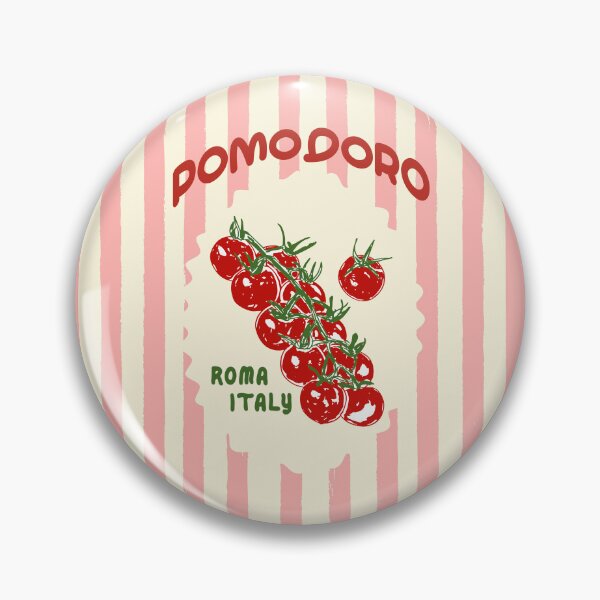 Item preview, Pomodoro Tomatoes Retro Pink Stripes designed and sold by MaiZephyr.