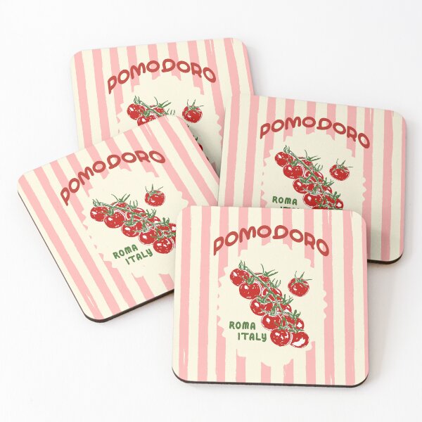 Item preview, Pomodoro Tomatoes Retro Pink Stripes designed and sold by MaiZephyr.