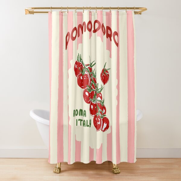 Item preview, Pomodoro Tomatoes Retro Pink Stripes designed and sold by MaiZephyr.