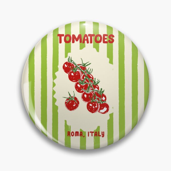 Item preview, Green Retro Stripes Tomatoes designed and sold by MaiZephyr.