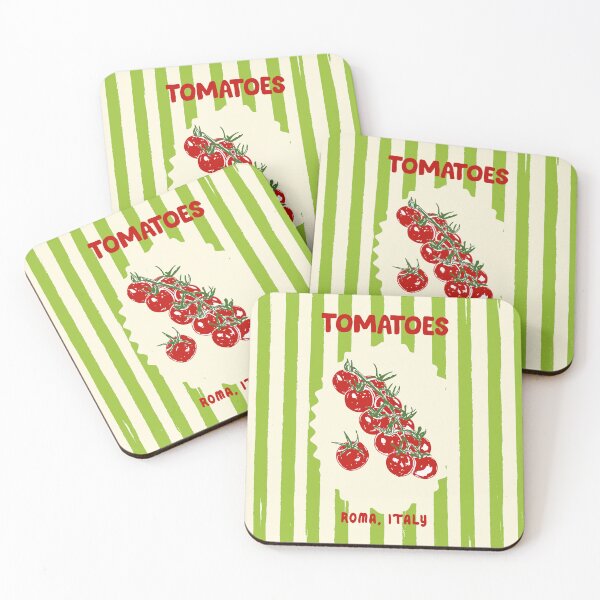 Item preview, Green Retro Stripes Tomatoes designed and sold by MaiZephyr.