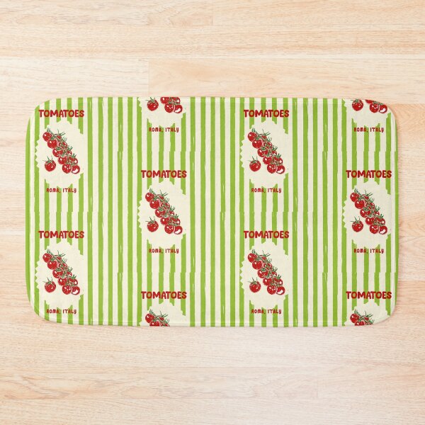 Item preview, Green Retro Stripes Tomatoes designed and sold by MaiZephyr.