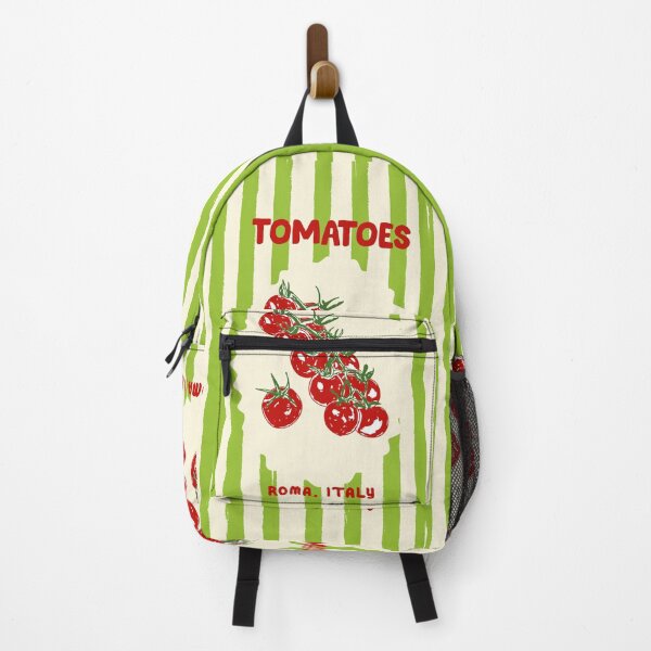 Item preview, Green Retro Stripes Tomatoes designed and sold by MaiZephyr.