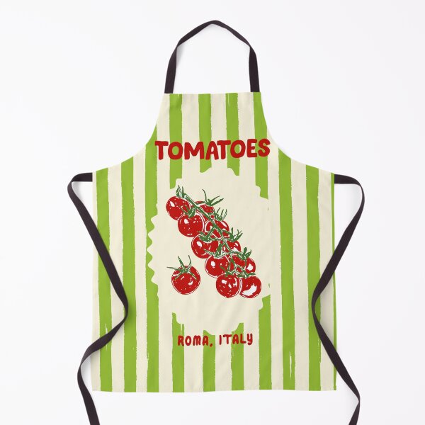 Item preview, Green Retro Stripes Tomatoes designed and sold by MaiZephyr.