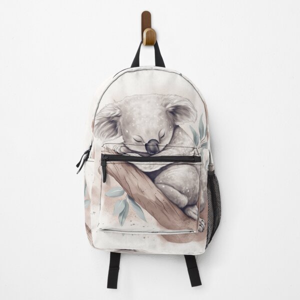 Item preview, Sleeping Koala on Branch – Soft Pastel Wildlife Illustration designed and sold by PaintbrushPlace.
