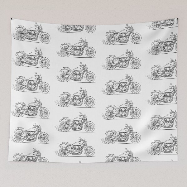 Item preview, Detailed Line Art of Modern Motorcycle designed and sold by Nologonobrand.