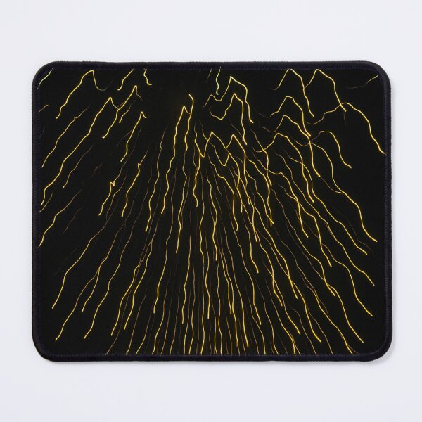 Item preview, Abstract portrait design with golden wavy light streaks designed and sold by optimusprime39.