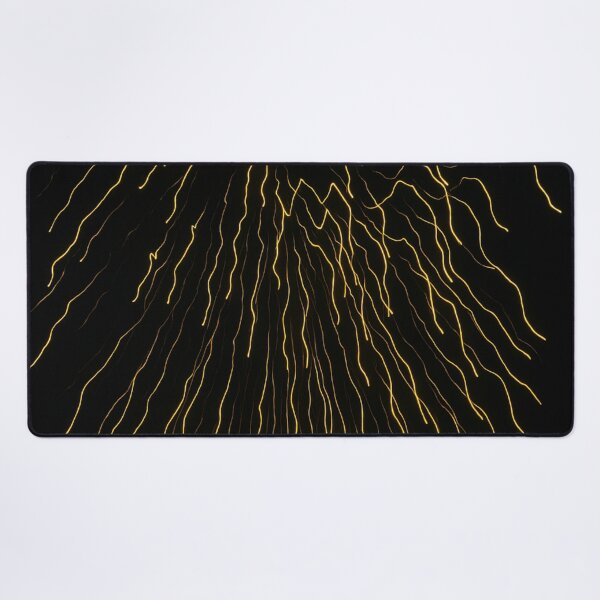 Item preview, Abstract portrait design with golden wavy light streaks designed and sold by optimusprime39.