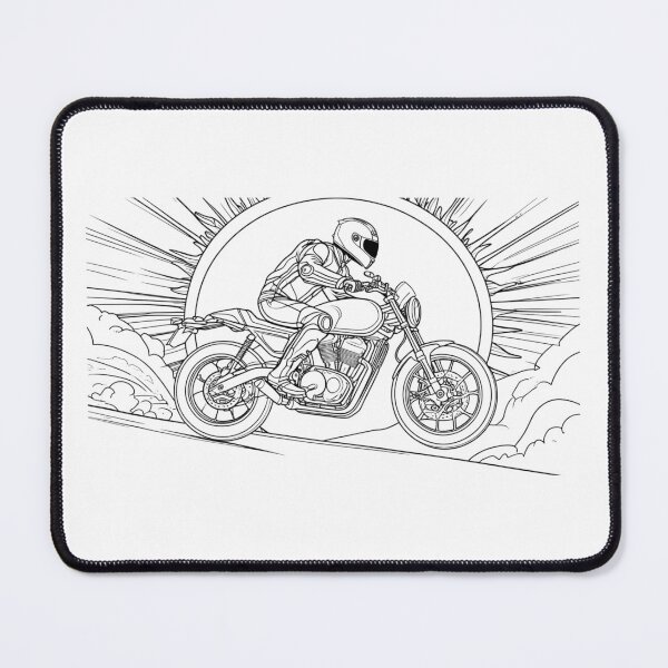 Item preview, Motorcyclist Riding Toward Rising Sun designed and sold by Nologonobrand.