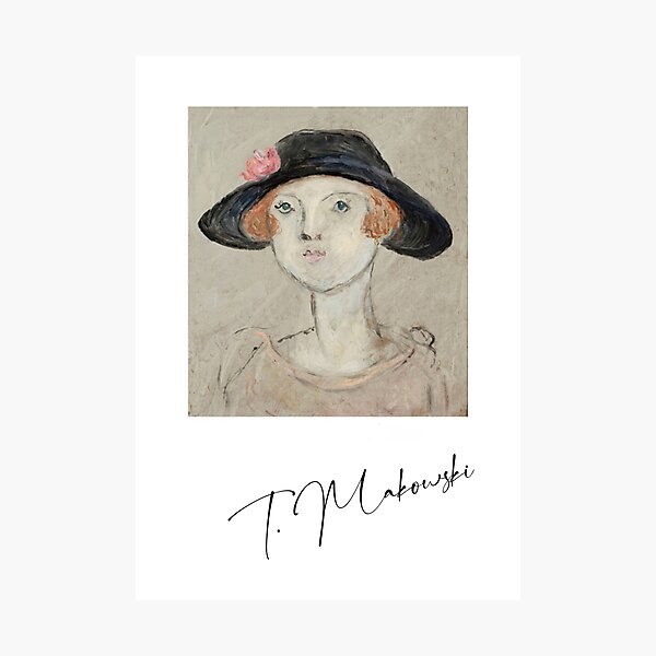 Item preview, Woman in Black Hat by Tadeusz Makowski  designed and sold by besensible.