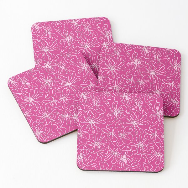 Item preview, Beautiful Pink Flowery abstract squiggle designed and sold by scicilysimonee.