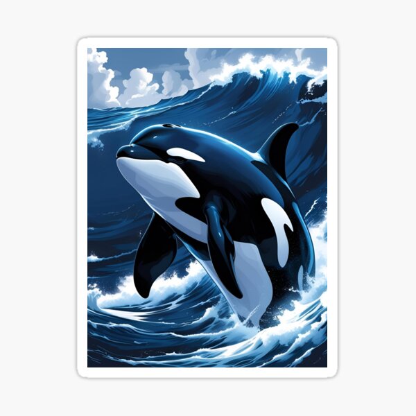 Orca Ocean Majesty – Wild Beauty in Motion Sticker