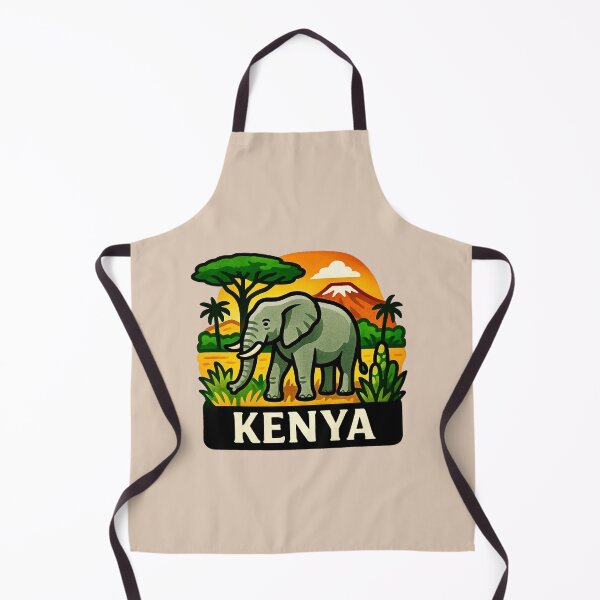 Item preview, Kenya - African Elephant, Mount Kilimanjaro & Acacia Trees designed and sold by Myra365Art.