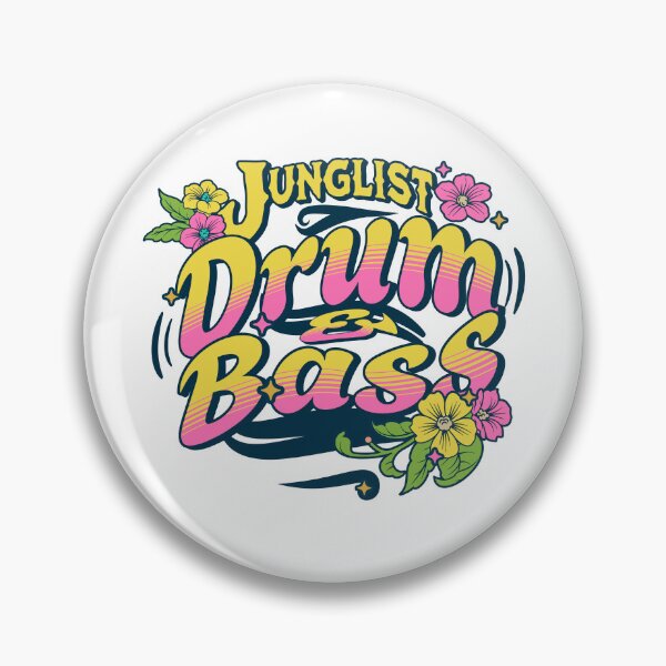 Item preview, JUNGLIST  - Island Tropic DNB (Navy/pink) designed and sold by Discothreadz.