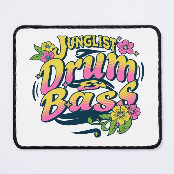 Item preview, JUNGLIST  - Island Tropic DNB (Navy/pink) designed and sold by Discothreadz.