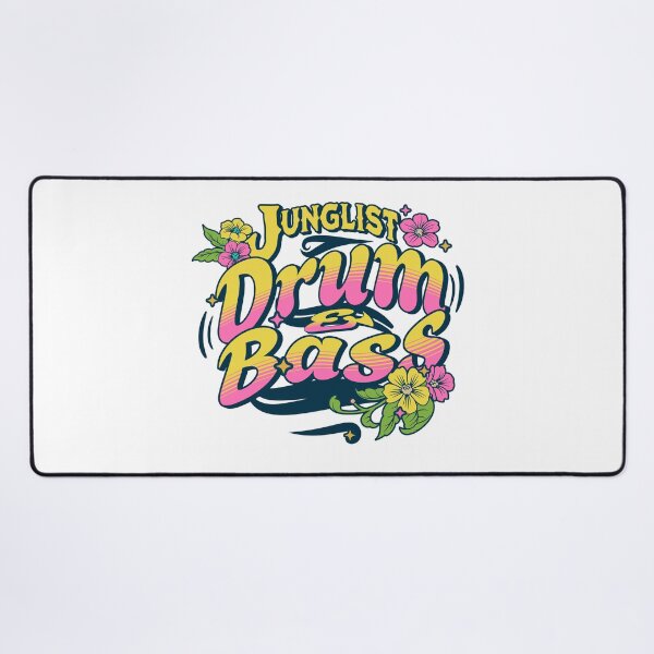 Item preview, JUNGLIST - Island Tropic DNB (Navy/pink) designed and sold by Discothreadz.