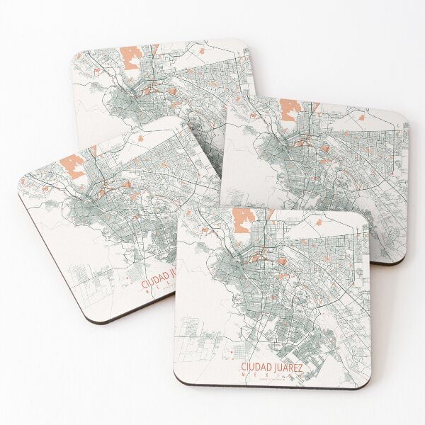 Item preview, Ciudad Juárez City Map of Chihuahua, Mexico - Bohemian designed and sold by deMAP.