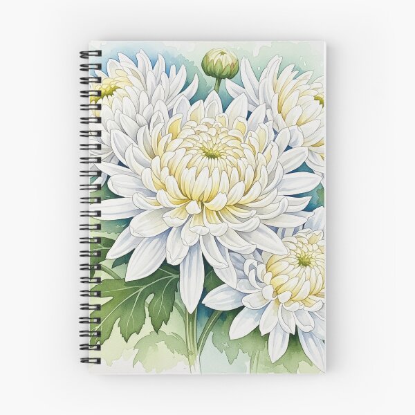Item preview, Chrysanthemum in Ivory Glow designed and sold by BYnomi.
