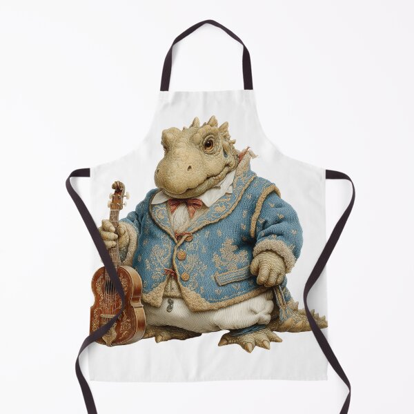 Item preview, Vintage Gentleman Dinosaur with Guitar  designed and sold by Jonaree Art Design.