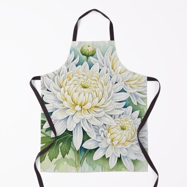 Item preview, Chrysanthemum in Ivory Glow designed and sold by BYnomi.