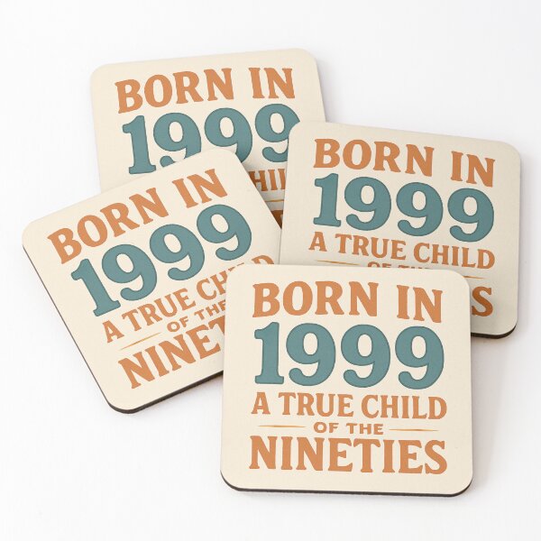 Item preview, Born in 1999 – A True Child of the Nineties designed and sold by TheWonkyEaselCo.
