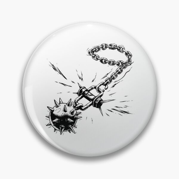 Item preview, Spiked Flail Weapon – Medieval Fantasy Combat Illustration designed and sold by inkoutninja.