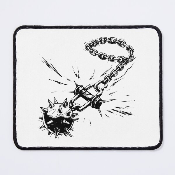 Item preview, Spiked Flail Weapon – Medieval Fantasy Combat Illustration designed and sold by inkoutninja.