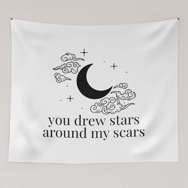 Item preview, you drew stars around my scars designed and sold by SWETA HALDER.