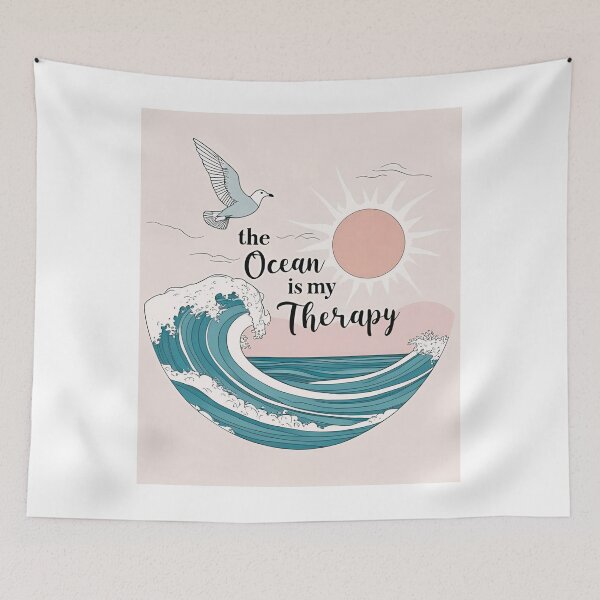 Item preview, the ocean is my therapy 2nd designed and sold by omefat11.