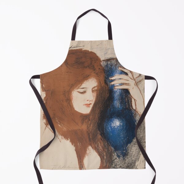 Item preview, A Woman with a Vase (1903) by Teodor Axentowicz designed and sold by besensible.