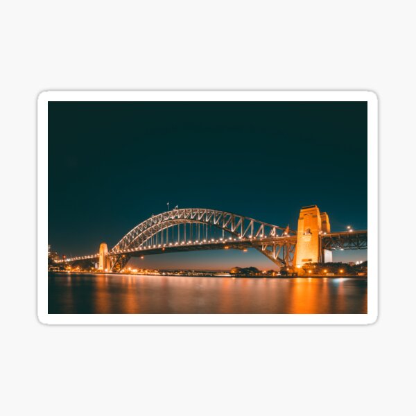 Item preview, Sydney Harbour Bridge Australia Night Time designed and sold by MaikKleinert.