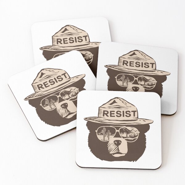 Item preview, Protect our national parks - smokey the bear Resist and hands off our forests  designed and sold by SkeletonsDanger.