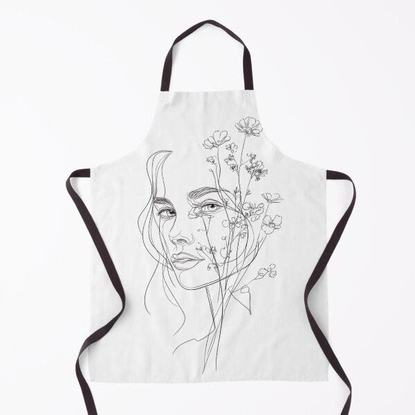 Item preview, Gilr Face and Flowers designed and sold by NicolasGlowArt.