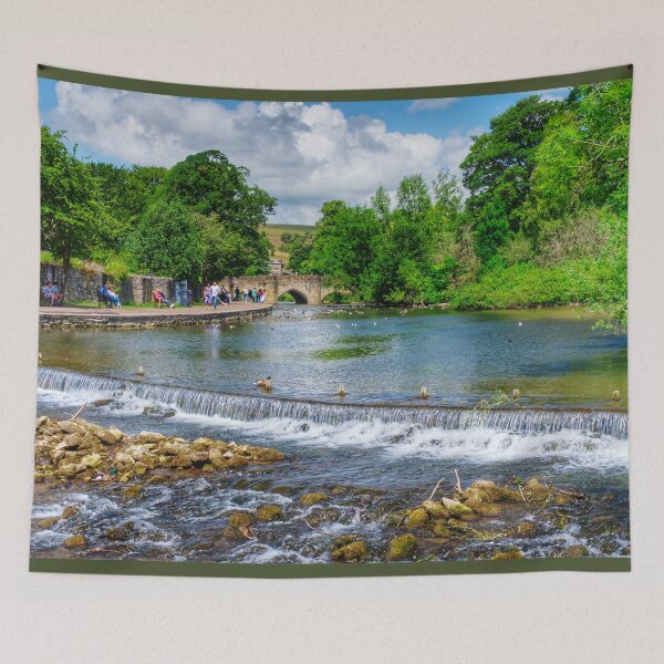 Item preview, River Wye Weir Bakewell designed and sold by Alisonchambers2.
