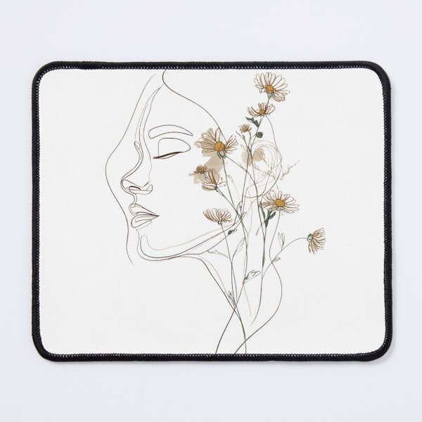 Item preview, Girl Flowers Face designed and sold by NicolasGlowArt.